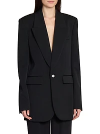 Jacket in Grain De Poudre