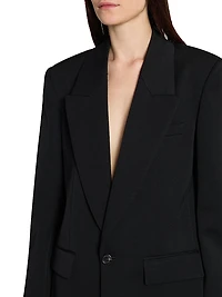 Jacket in Grain De Poudre