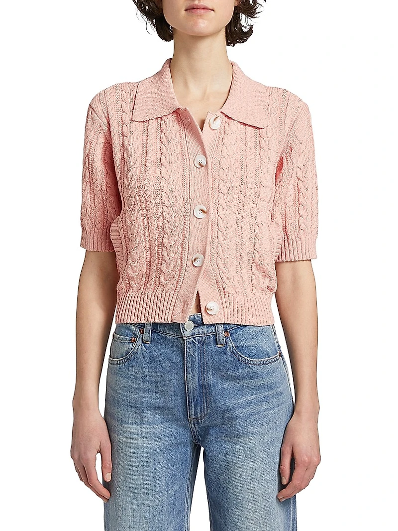 Cosette Cable-Knit Cardigan