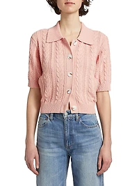 Cosette Cable-Knit Cardigan