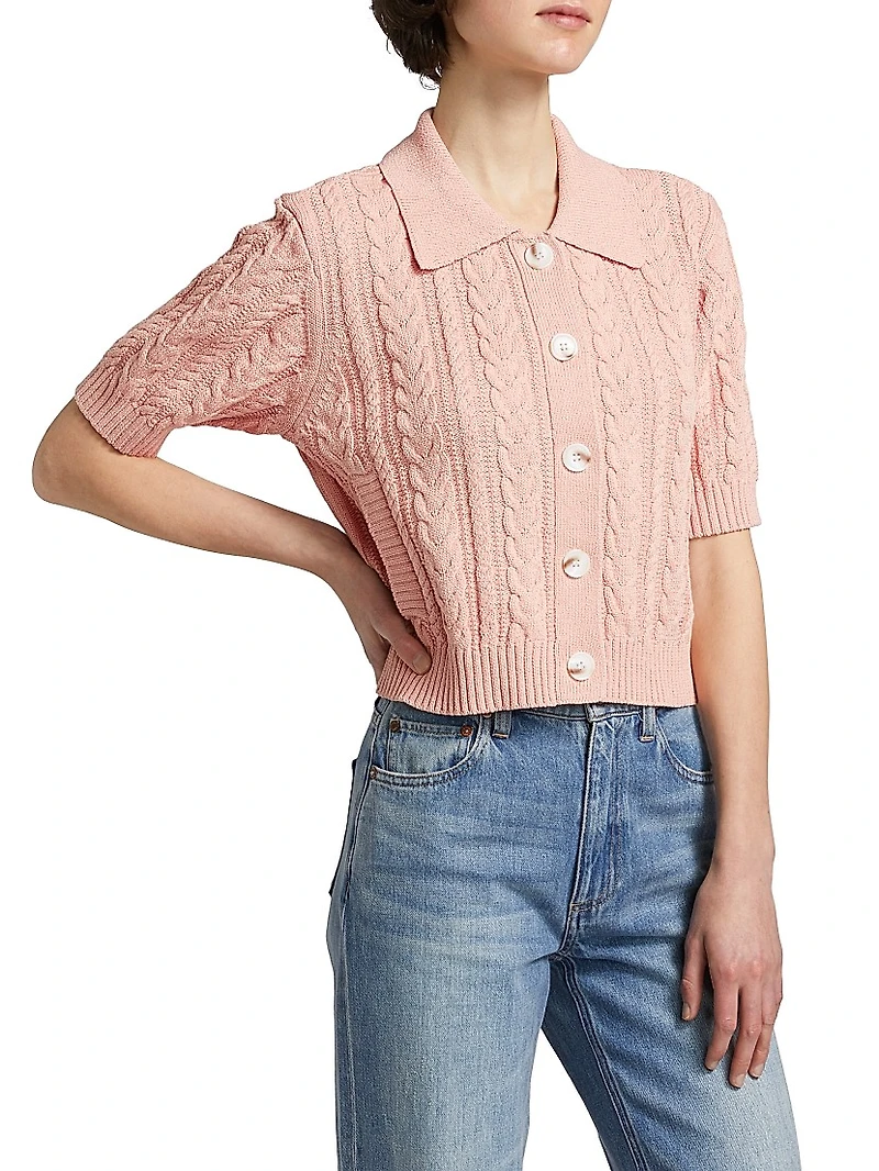 Cosette Cable-Knit Cardigan