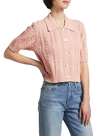 Cosette Cable-Knit Cardigan