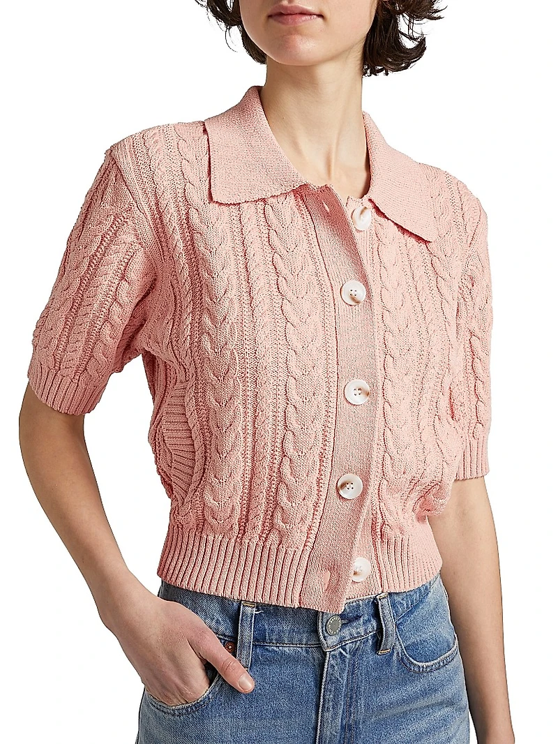 Cosette Cable-Knit Cardigan