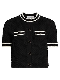 Anya Textured Knit Cardigan