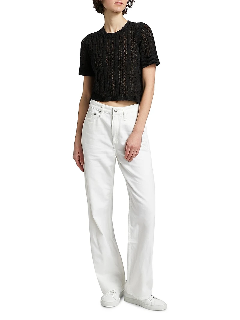 Johanna Open Knit Top