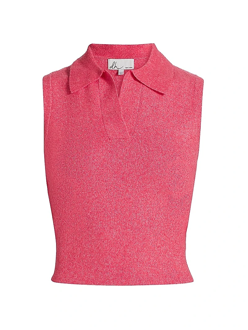 Kiara Rib-Knit Sleeveless Top