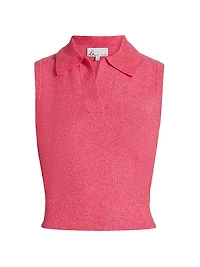 Kiara Rib-Knit Sleeveless Top