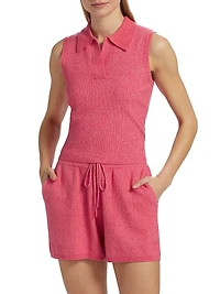 Kiara Rib-Knit Sleeveless Top