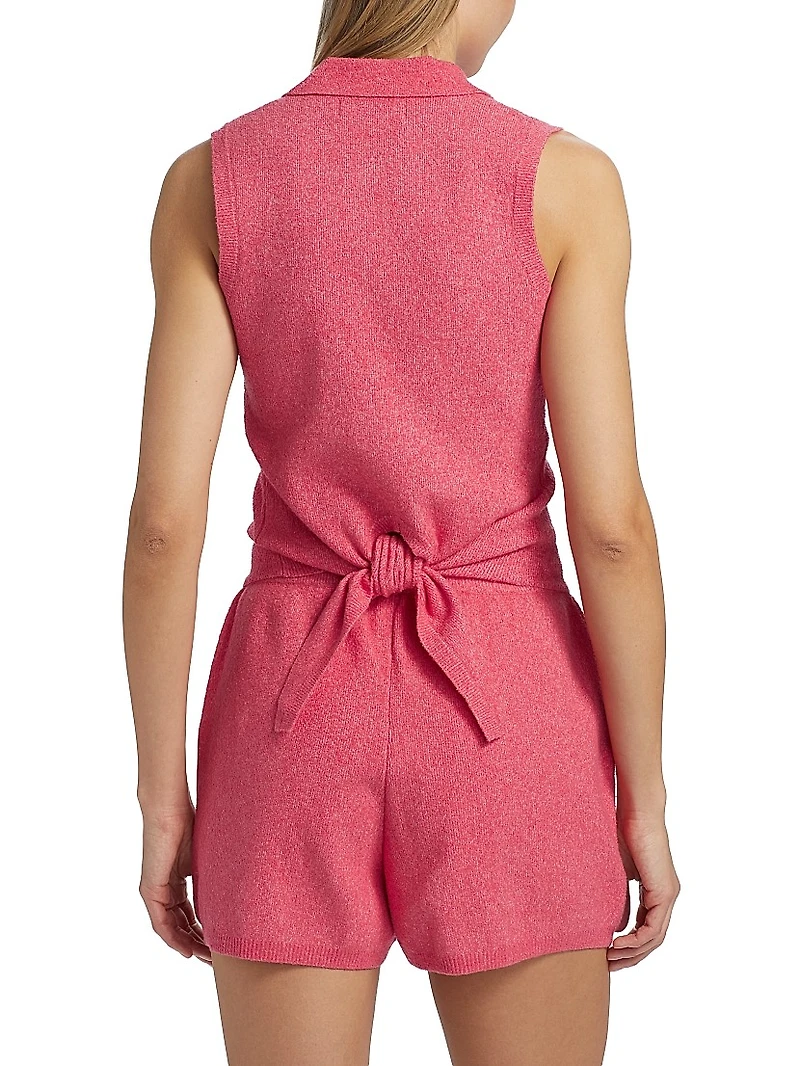 Kiara Rib-Knit Sleeveless Top