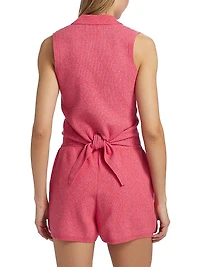 Kiara Rib-Knit Sleeveless Top