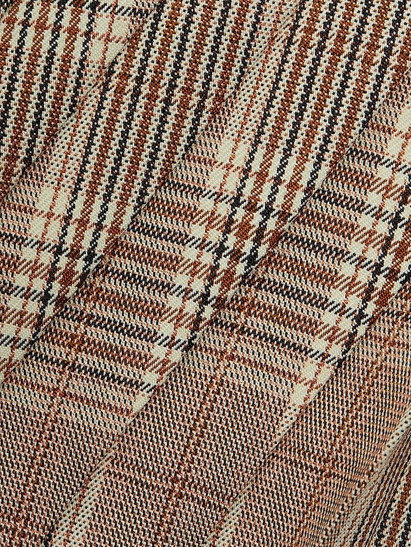 Plaid Wrap Miniskirt