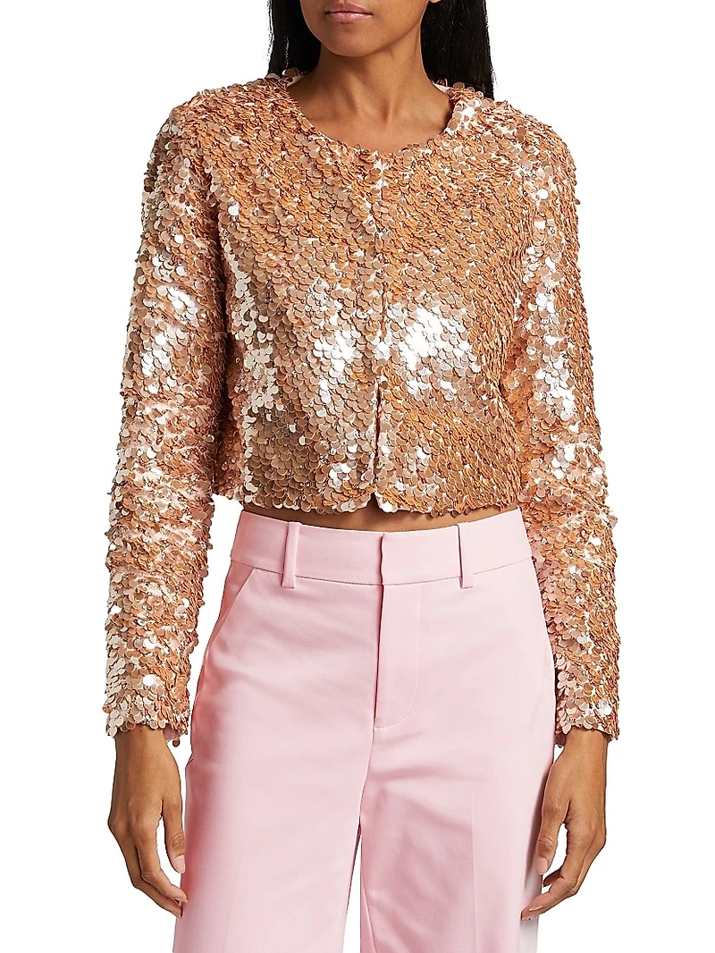 Kidman Sequined Crop Jacket