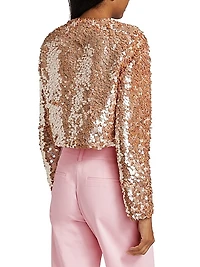 Kidman Sequined Crop Jacket