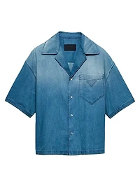 Light Denim Bowling Shirt