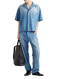 Light Denim Bowling Shirt