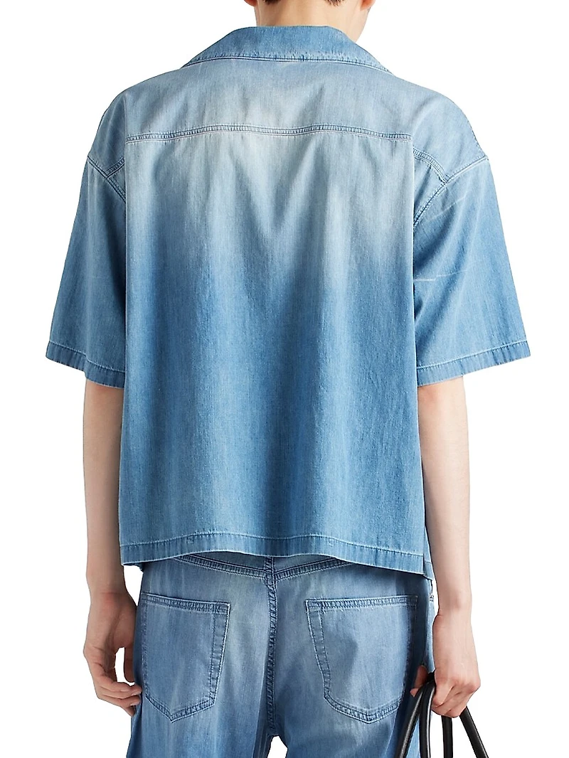 Light Denim Bowling Shirt