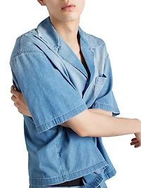 Light Denim Bowling Shirt