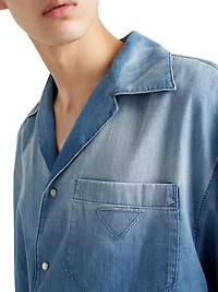 Light Denim Bowling Shirt
