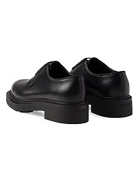 Brushed Leather Derby Shoes