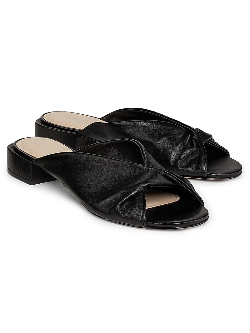 Twisted Leather Sandals