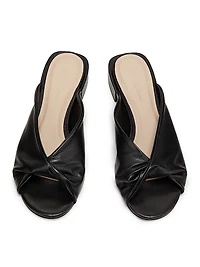 Twisted Leather Sandals