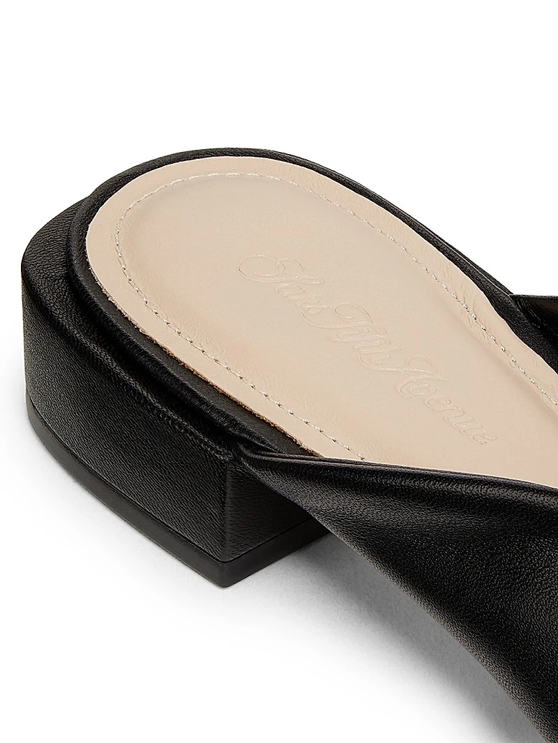 Twisted Leather Sandals