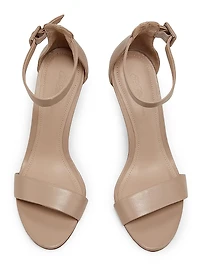 85MM Leather Ankle-Strap Sandals