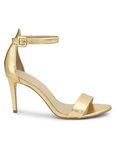 Metallic Leather 87MM High-Heel Sandals