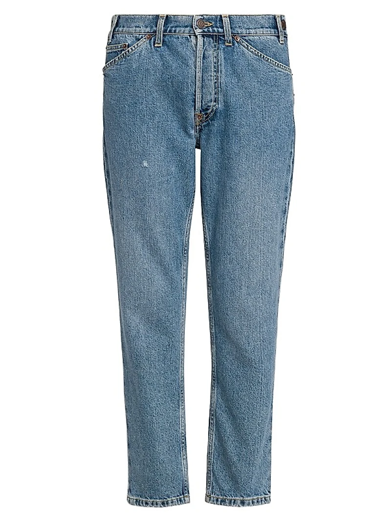 Straight Ankle Mid-Rise Jeans