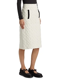 Textured Knit Pencil Skirt