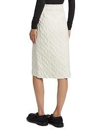 Textured Knit Pencil Skirt