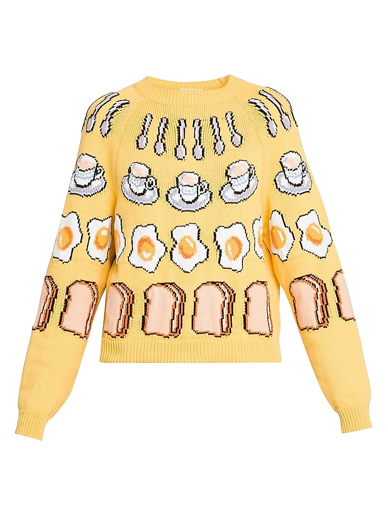 Breakfast Cotton-Blend Sweater
