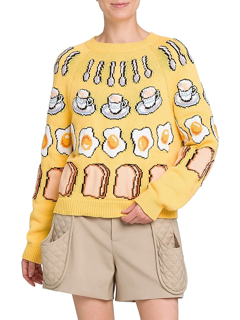 Breakfast Cotton-Blend Sweater