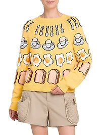 Breakfast Cotton-Blend Sweater