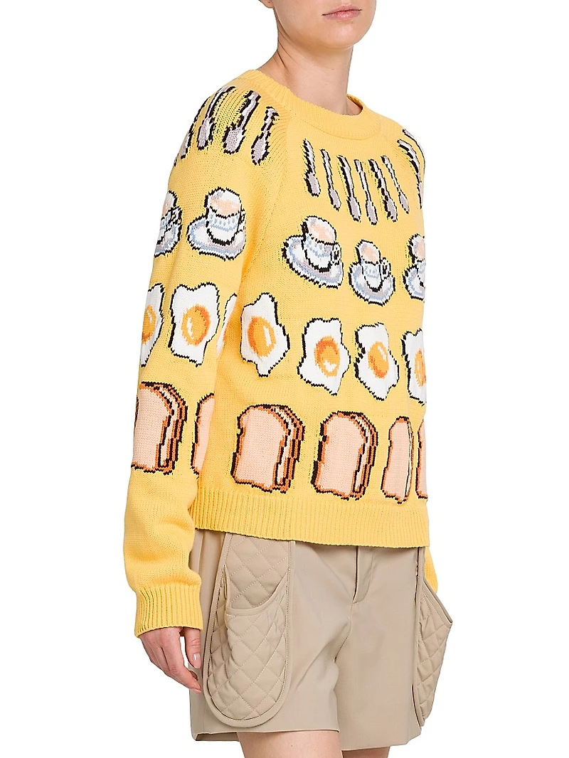 Breakfast Cotton-Blend Sweater
