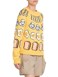 Breakfast Cotton-Blend Sweater