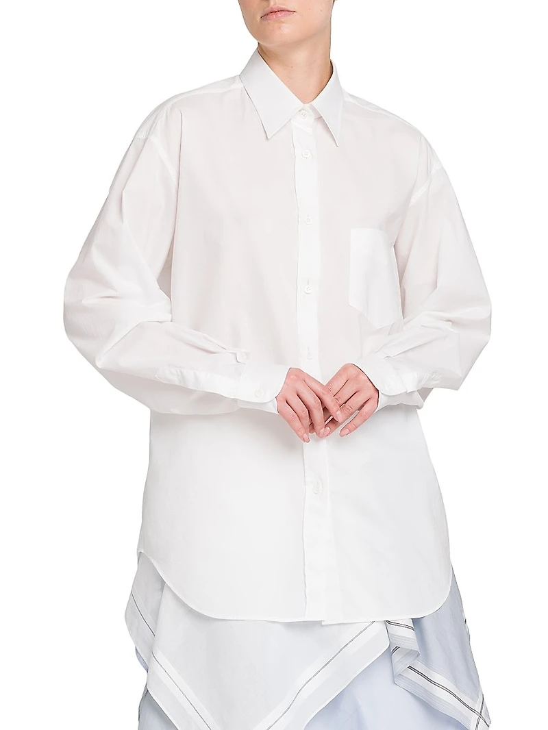 Cotton Poplin Blouse