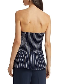 Tiffany Striped Bustier Top
