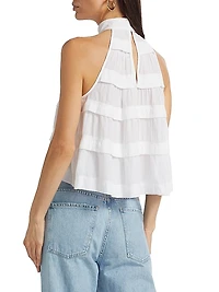 Sherrie Tiered Halterneck Top