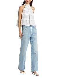 Sherrie Tiered Halterneck Top