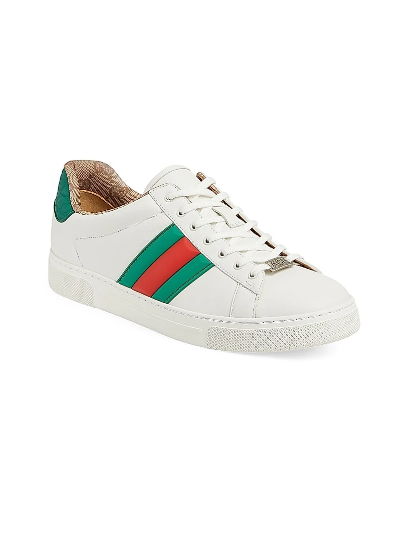 Ace Leather Low-Top Sneakers