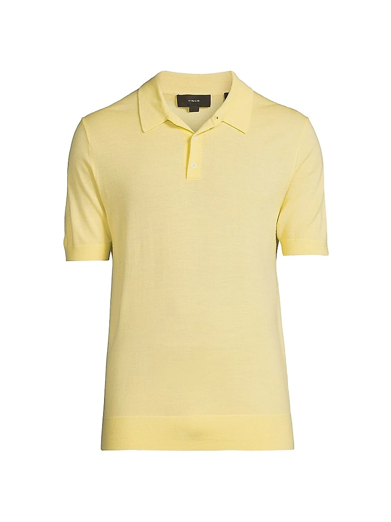 Wool-Cashmere Polo Shirt