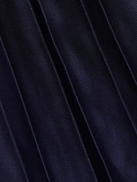 Jessie Satin Pleated Tie-Front Shirtdress