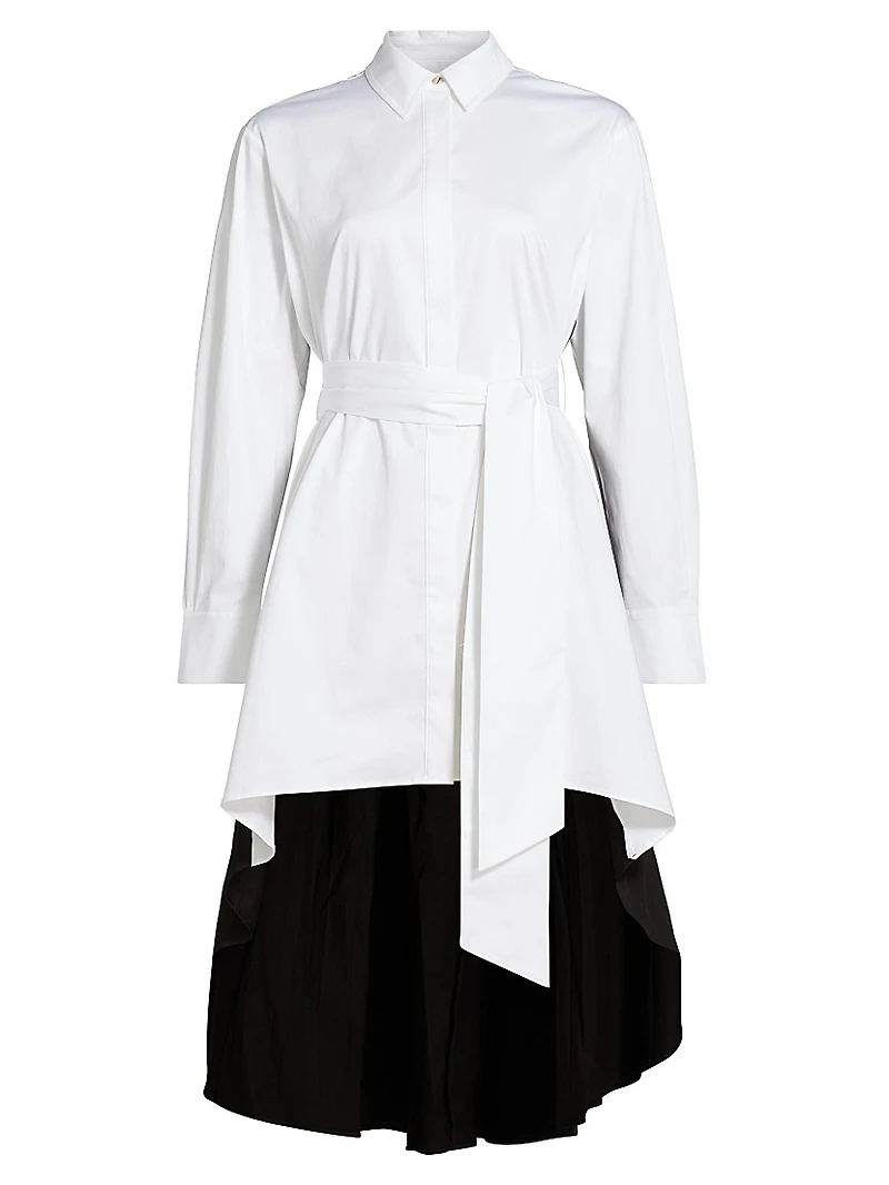 Ariella Fly Away Pleated Shirtdress