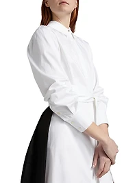 Ariella Fly Away Pleated Shirtdress