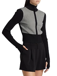 Reece Zip- Front Sweater