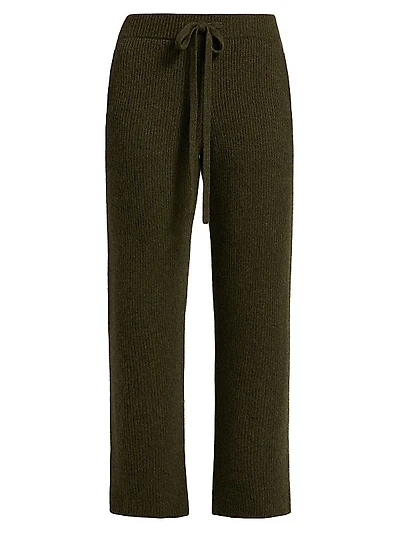 Cashmere Rib-Knit Lounge Pants