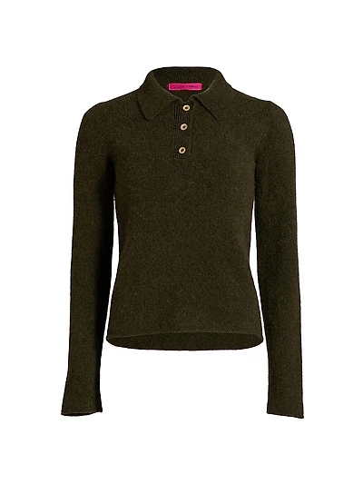 Fitted Cashmere Polo Shirt