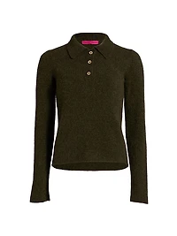 Fitted Cashmere Polo Shirt