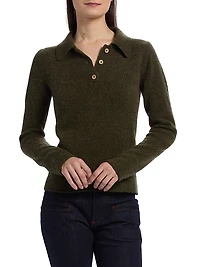 Fitted Cashmere Polo Shirt